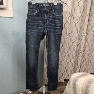 BKE Men's Dark Indigo Slim Jeans